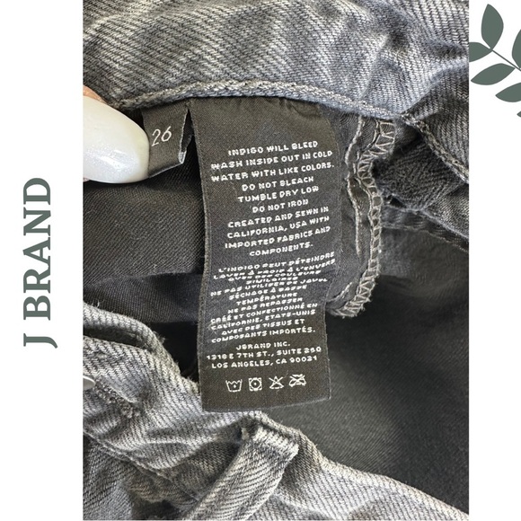 J Brand Joan Crop Jeans Grey Denim  Size 26 - Picture 10 of 11
